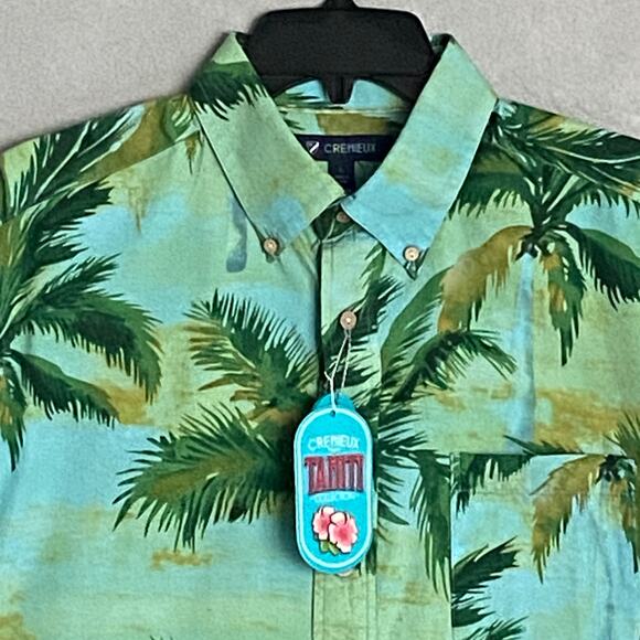Daniel Cremieux 38 Tahiti Collection Men's Large Button-Down Shirt Tropical NEW - Picture 3 of 12